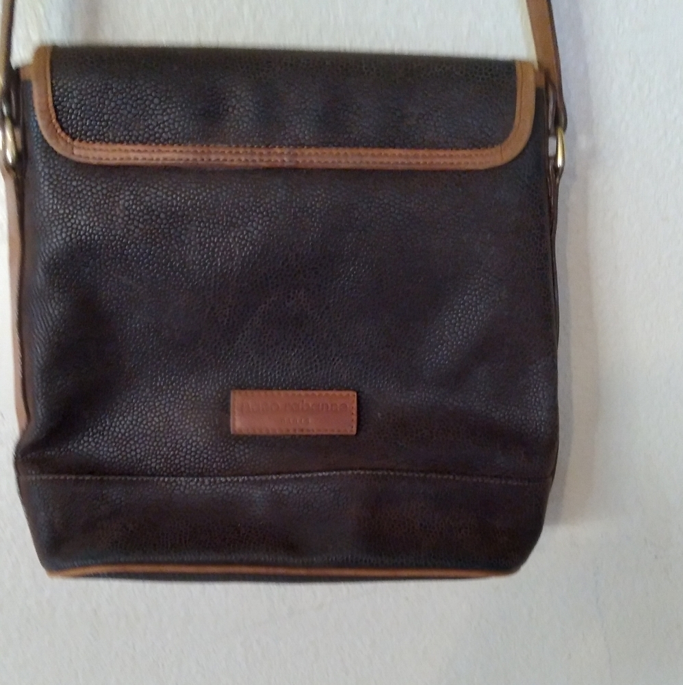 Vintage Paco Rabanne Brown pebbled suede crossbody - Picture 4 of 10